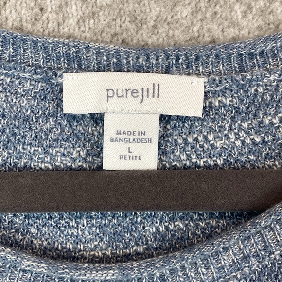 Pure Jill tunic sweater top ocean blue PL beachy lightweight soft travel - Picture 2 of 8